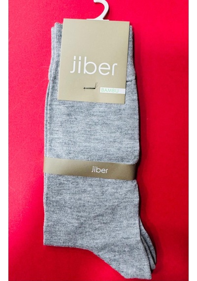Jiber Erkek Bambu Soket Çorap 6 Çift-5500 Gri Melanj