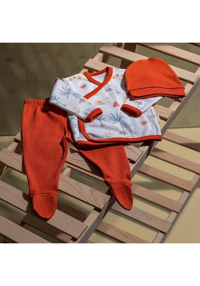 Tiffany Baby & Kids Tiffany Bebek 3'lü Zıbın Seti - Ekru