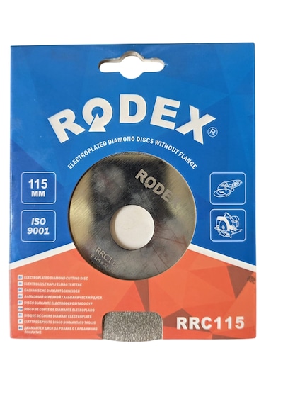 Rodex 115 Mm Cam Porselen Kesme Diski Elektrolizle Kaplı
