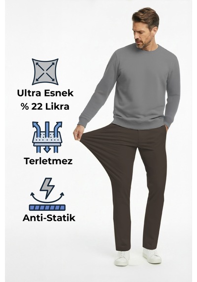 Goffra Erkek Flexon Ultra Esnek Relaxed Beli Lastikli Jogger Pantolon Kahverengi M702-r0433-03 Kahverengi Goffra Erkek Flexon Ultra Esnek Relaxed Beli Lastikli Jogger Pantolon Kahverengi M702-r0433-03 Kahverengi