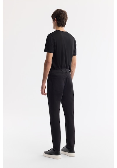 Avva Erkek Siyah Soft Touch Pamuklu Slim Fit Pantolon B003038