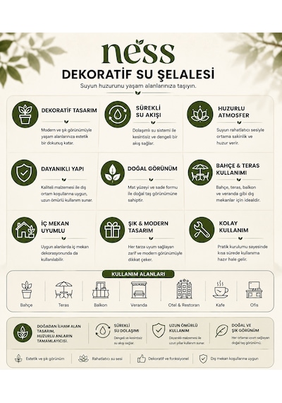 Ness Aqua Dekoratif Şelale