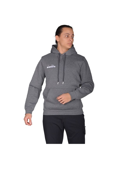 Diadora Bergamo - Erkek Antrasit Pamuklu Spor Sweatshirt Antrasit