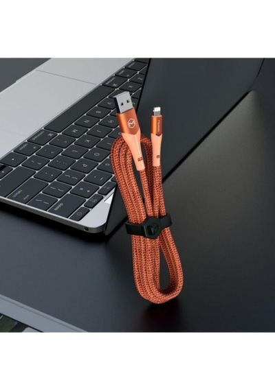 Mcdodo CA-7842 Çift Işıklı Led Switch 2A Apple Uyumlu iPhone Lightning Şarj Kablosu Turuncu 1