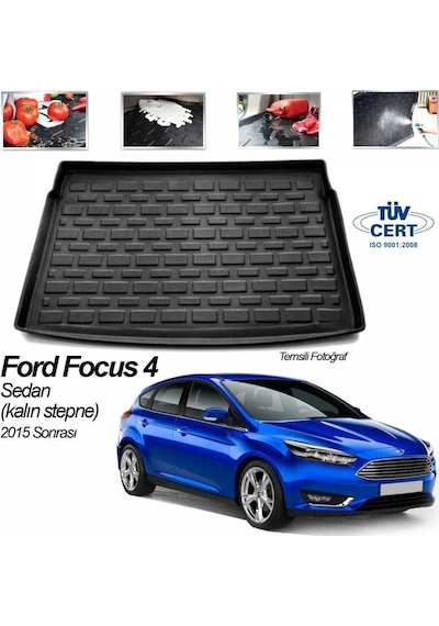 Ford Focus 4 Bagaj Havuzu Paspası 2015- Kalın St