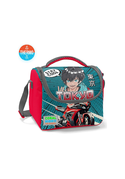 Minik Yuva Sırt Çantası Gri Nefti Anime Motorsiklet İki Bölmeli 3'lü Set 3set23564