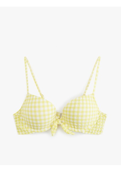 Koton Fiyonklu Pötikare Desenli Push Up Bikini Üstü Sarı Ekose 5sak10240mm Sarı Ekoseli Koton Fiyonklu Pötikare Desenli Push Up Bikini Üstü Sarı Ekose 5sak10240mm Sarı Ekoseli