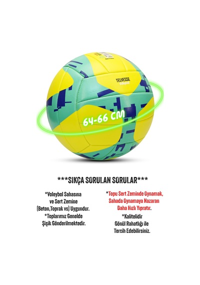 Telvesse Vt800 Spike Voleybol Topu Pompalı Yumuşak Doku Semi-pro İç-dış Mekan Soft Touch 300 G No:5 Açık Gri