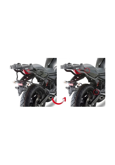 Gıvı Plxr2110 Yamaha Xj6 600 13-14 Yan Çanta Taşıyıcı Tek Renk