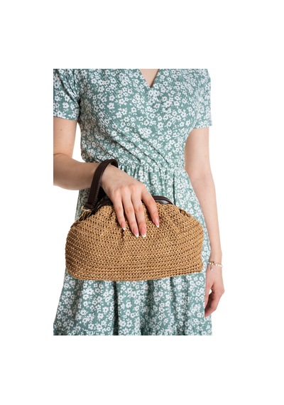 Adelina Bags Kadın Burslu Hasır Çanta Portföy Clutch Omuz Çantası El Ve Omuz Askılı Hasır Çanta 03612124