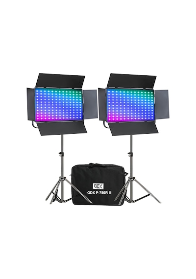 Gdx P750r Iı Rgb Led Video Işığı 2 Li Set