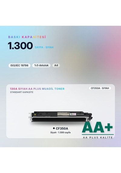 Hp 130a Cf350a Siyah Uyumlu Toner Aa Plus / Color Laserjet Pro Mfp M176 / M177