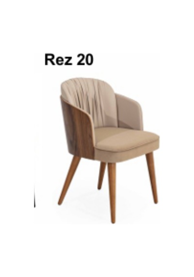Rez 20 Modern Şık Ergonomik Dayanıklı Konforlu Ahşap Ayaklı Salon Yemek Sandalyesi Modeli Çok Renkli