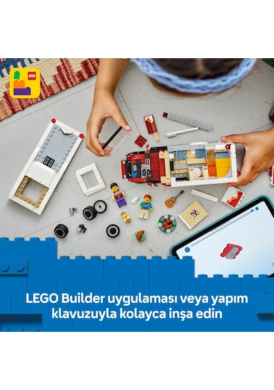 LEGO® City Tatil Macera Karavanı 60454 - 6 Yaş ve Üzeri Çocuklar için Yaratıcı Oyuncak Yapım Seti (385 Parça)