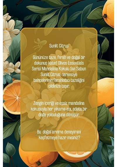 3 Adet Olivos Sunlit Citrus Sıvı Sabun 500 Ml