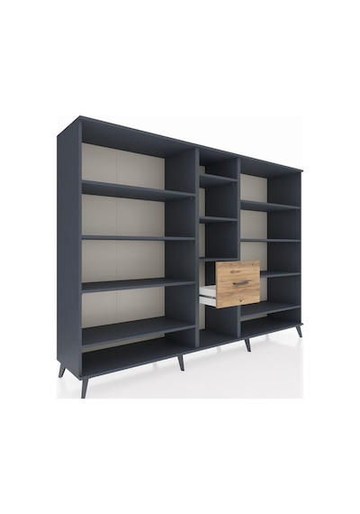 Hyperion Dolap 11 Raflı 3 Çekmeceli 220x44x163 Antrasit-antrasit Antrasit-antrasit/çam Hyperion Dolap 11 Raflı 3 Çekmeceli 220x44x163 Antrasit-antrasit Antrasit-antrasit/çam