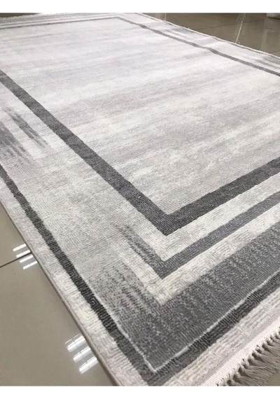 Merinos Halı Rodin 60900 095 Serisi Akrilik Salon Oturma Odası Halısı Gri