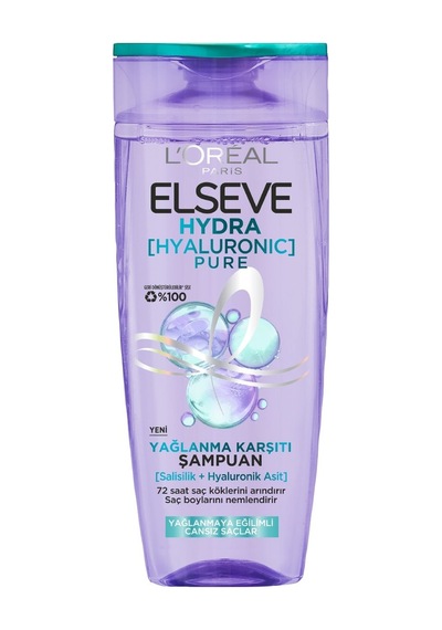 L'oreal Elseve Hydra Pure Şampuan 300 Ml Yağlanma Karşıtı - 2 Adet Tarı