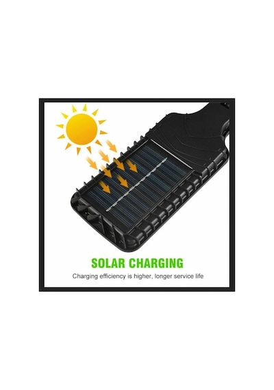 Solar Güneş Enerjili Kumandalı 108 Cob Ledli 3 Modlu Projektör Hareket Sensörlü Sokak Lambası