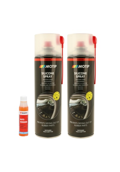 2 Adet Motip Silikon Sprey 500 Ml Sunroof Fitil Kauçuk Plastik Parça Yağlar Korur Gıcırtı Kes er 1 Adet