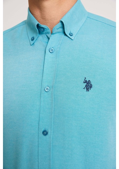U.s. Polo Assn. Erkek Petrol Gömlek Basic 50324708-vr102