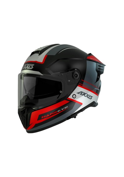 Axxis Hawk Evo Daytona B15 Mat Full Face Güneş Vizörlü Motosiklet Kaskı Kırmızı Siyah