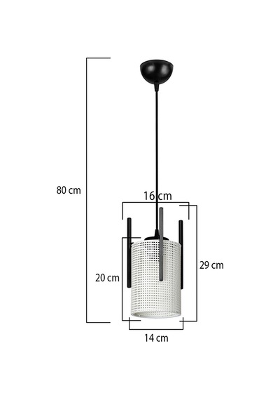 Modelight Manyas Tekli Sarkıt Siyah