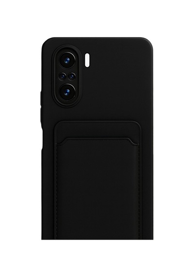 Xiaomi Poco F3 Kılıf Kelvin Kartvizitli Silikon - Siyah 1