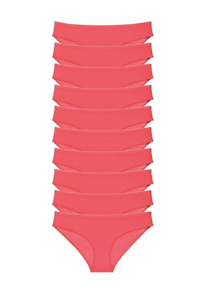 Royaleks 10 adet Süper Eko Set Likralı Kadın Slip Külot Fuşya RYL-EKO10008 Fuşya