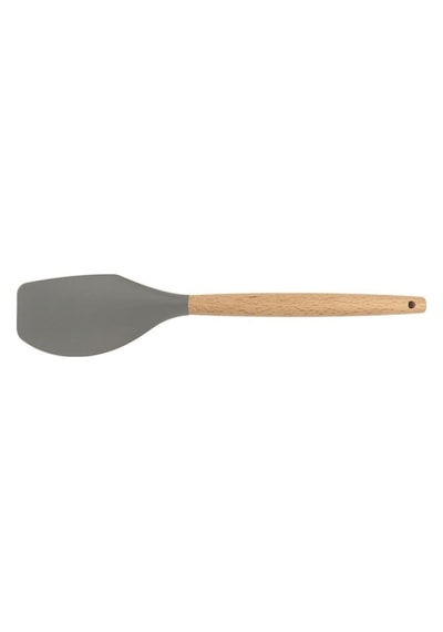 Silikon Sıyırma Spatulası Ahşap Sap - 32 Cm Çok Renkli