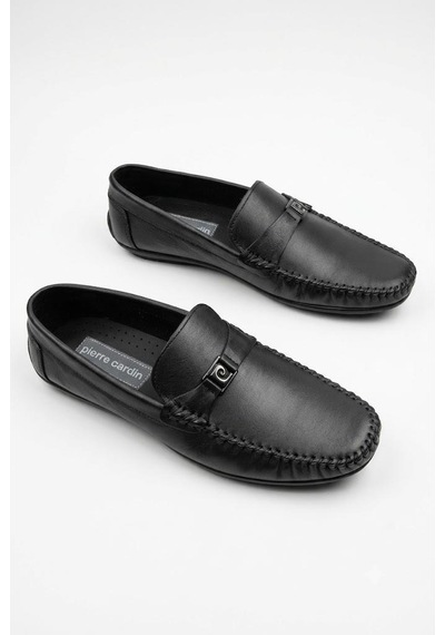 Pierre Cardin 90305 Rahat Esnek Hakiki Deri Erkek Loafer Ayakkabı Siyah
