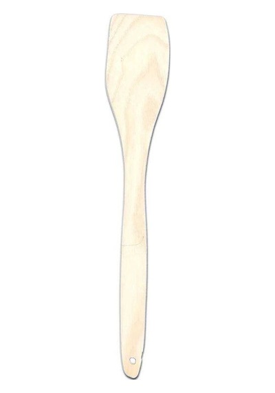 Ahşap Gürgen Ağacı Spatula 29x5 Cm 001 Siyah