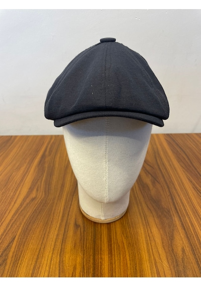 Hamze Peaky Blinders Tommy Shelby Model Keten Kasket Şapka Siyah