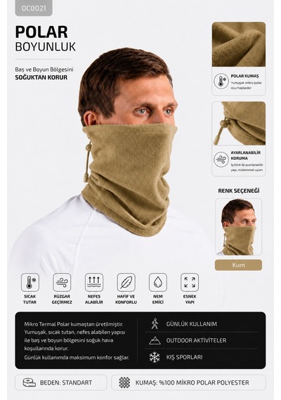 Oıl Company Polar Boyunluk Basic Kum