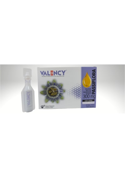 Valency Passiflora Ahududu Özlü Likit Takviye Edici Gıda 20 x 10 ML