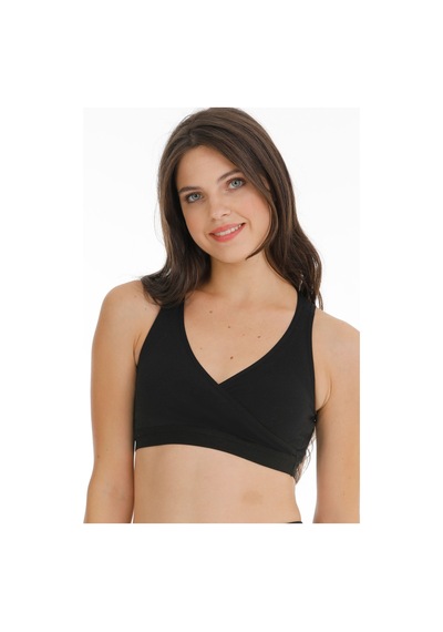 Par Lingerie Hamile Emzirme Büstiyeri Sporcu Siyah