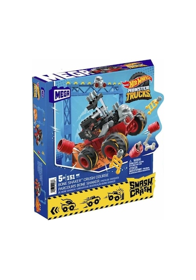 HKF87 MEGA Hot Wheels Smash N Crash Bone Shaker Çarpışma Seti 151 Parça +5 yaş