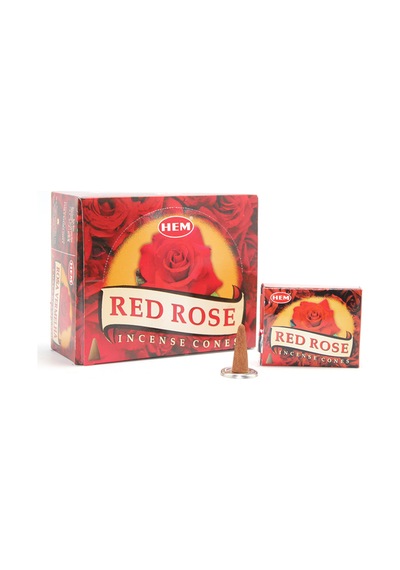 3 Adet Konik Tütsü Red Rose Aromalı, Ev Ve Ritüel Kullanımı, Incense Cone, Tütsü Konisi