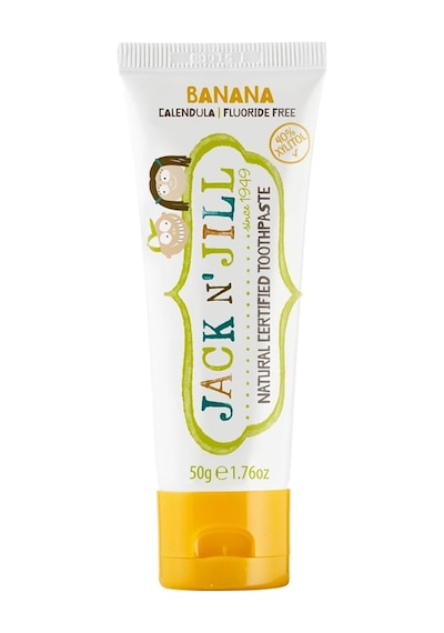 Jill Bebek Diş Fırçalama Seti Silikon Diş Fırçası + Muz Aromalı Macun 50g