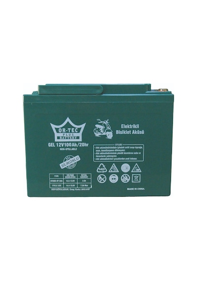 Ortec 12v 100ah Elektrikli Motor Aküsü 2026 Üretim