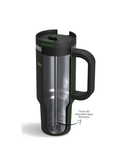 2 Moods Tuck-in Tumbler Sızdırmaz Çelik Termos 900 Ml Green St-237 Çok Renkli