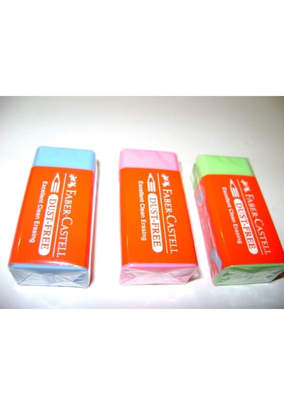 Faber-castell Dust-free Renkli Silgi, Bir Adet, Pvc-free