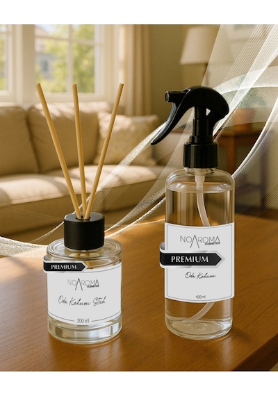 Bebek Pudrası Oda Kokusu Seti 400 Ml Sprey + 100 Ml Bambu Çubuklu Ferahlatıcı