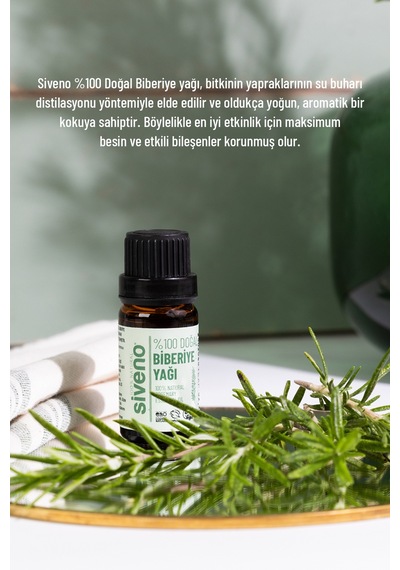 Siveno %100 Doğal Biberiye Uçucu Yağı 10 ML
