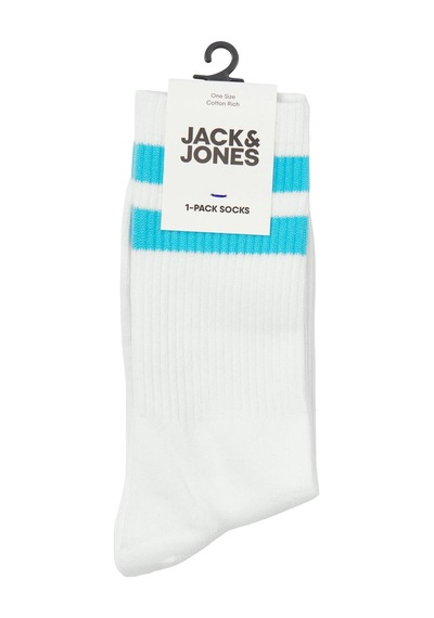 Jack & Jones Jacelı Strıpes Tennıs Sock Erkek White Çorap - Jj12250739 Beyaz Jack & Jones Jacelı Strıpes Tennıs Sock Erkek White Çorap - Jj12250739 Beyaz