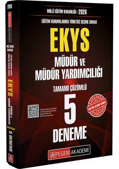 Pegem 2026 Ekys Müdür Ve Müdür Yardımcılığı 5 Çözümlü Deneme