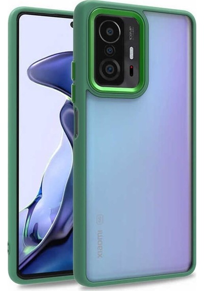 Xiaomi Mi 11T Pro 5G Kilif Kamera Korumali Mat Renkli Silikon 551649471