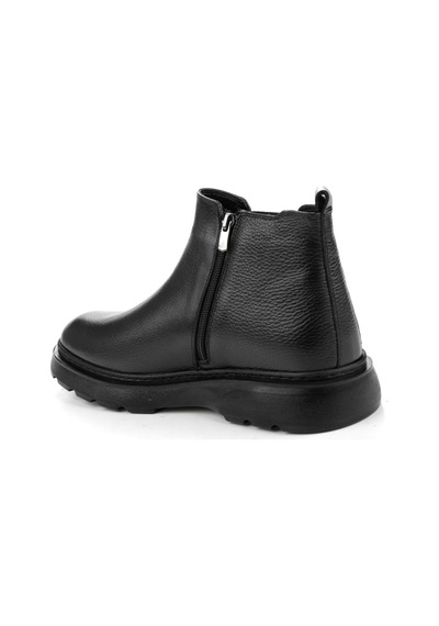 Siyah Hakiki Deri Erkek Bot & Bootie E02547053545 Siyah