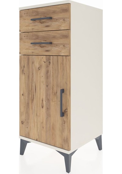 Hyperion Komodin Tek Raflı 2 Çekmeceli Tek Kapaklı 44x44x106 ... Aytaşı