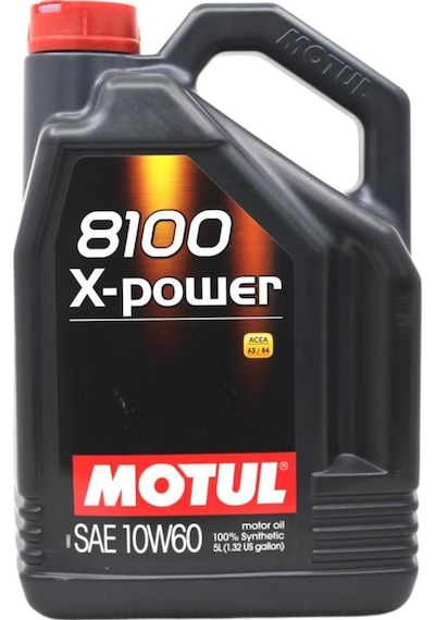 Motul 8100 X-Power 10W-60 Tam Sentetik Motor Yağı 2 x 5 L